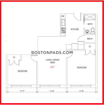 Dorchester/south Boston Border 2 Bed 1 Bath BOSTON Boston - $3,250